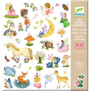 DJECO stickers Fantasy metallic 4 jr+