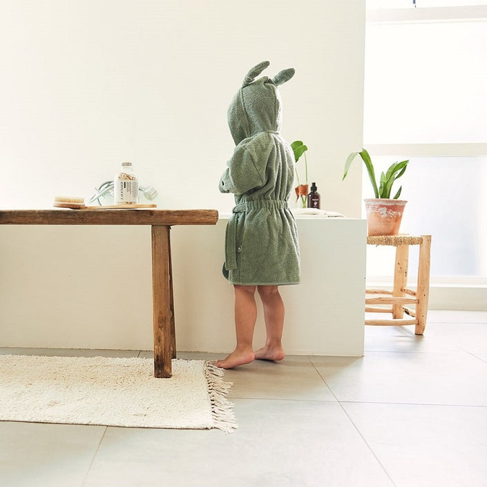 Jollein badjas ash green 1 jr+