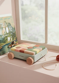 Kids Concept blokkenkar Edvin 18 mnd+