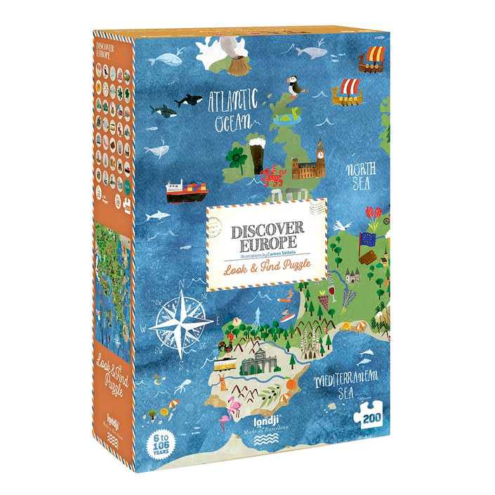 LONDJI puzzel discover Europe 6jr+ / 200 stks