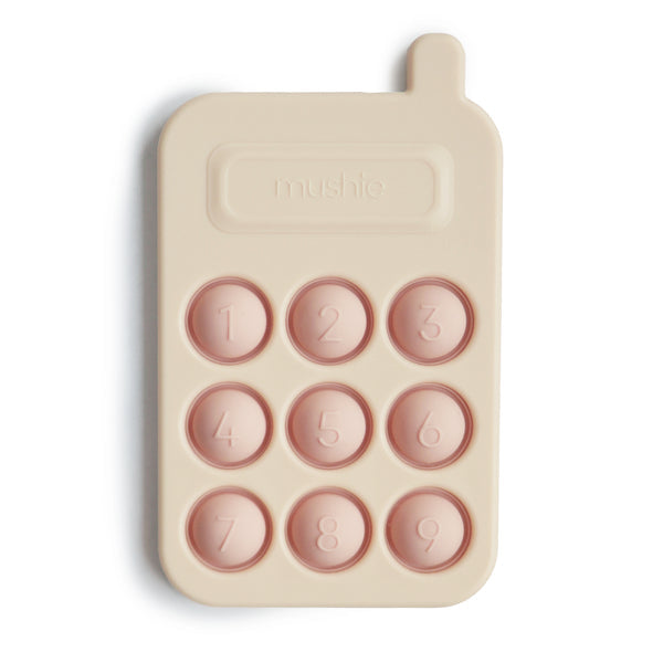 Mushie pop it telefoon blush 10 mnd+