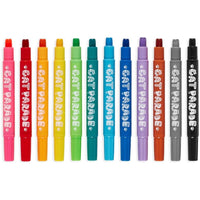 OOLY olie pastel krijt Cat parade 12 stks 3 jr+