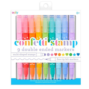 OOLY confetti markers confetti 9 stks 6 jr+