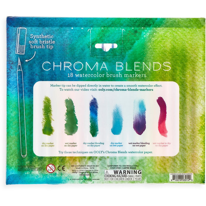 OOLY waterverf brush stiften 18 stks 6 jr+