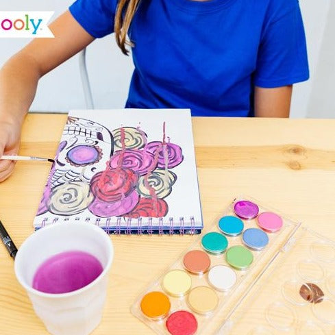 OOLY waterverf parelmoer 12 kleuren 6 jr+