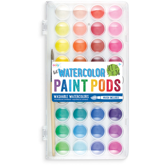 OOLY waterverf paneel 36 kleuren 3 jr+