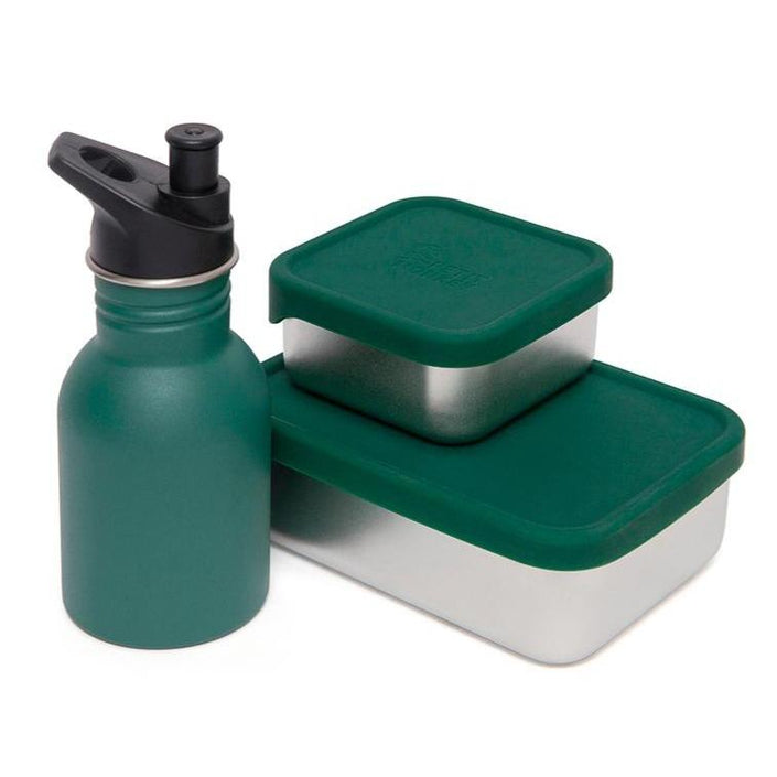 Petit Monkey drinkfles RVS pine green