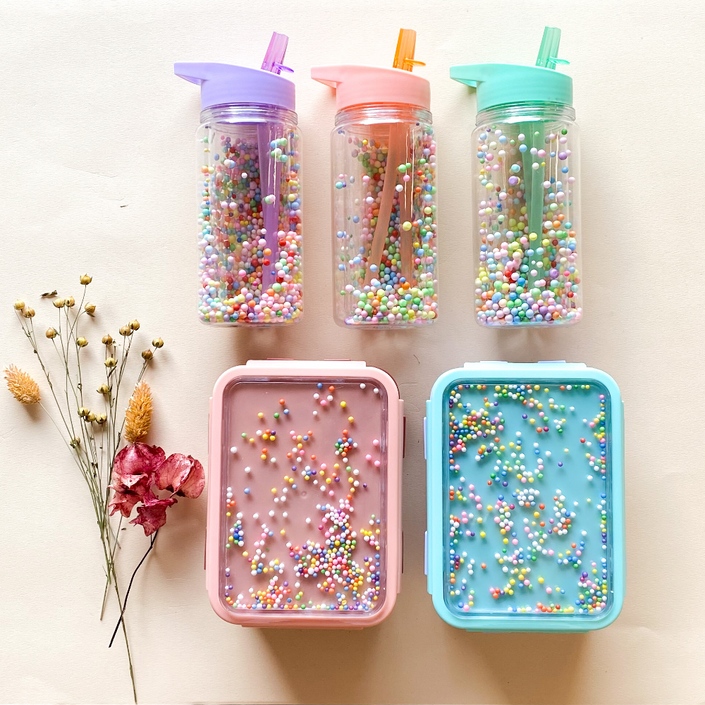 Petit Monkey drinkfles macaron popsicles lilac