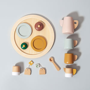 Petit Monkey houten theeservies 3jr+