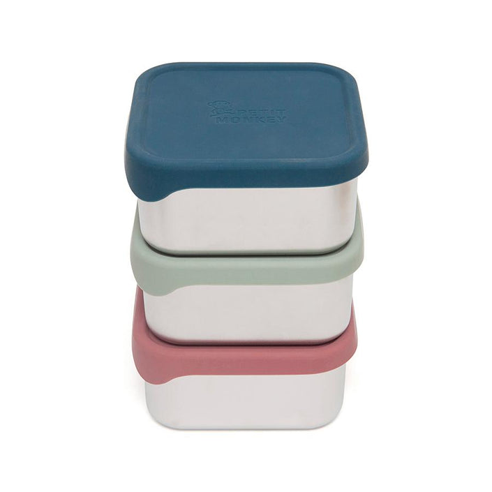 Petit Monkey lunchbox RVS Lucy mahogany 12x12