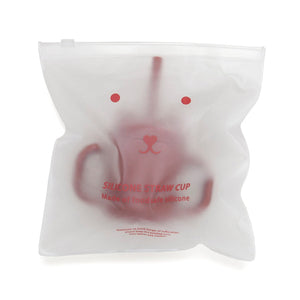 Petit Monkey siliconen sippy cup met oren mahogany rose