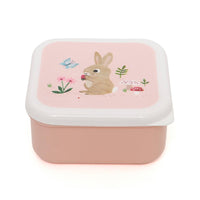 Petit Monkey snackbox set woodland blue 12 x 12 cm