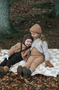 Silly Silas maillot zonder voetjes wol cappuchino 6-12 m