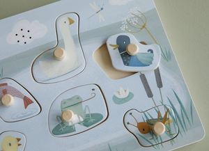 Little Dutch knoppuzzel met geluid Little Goose 1 jr+