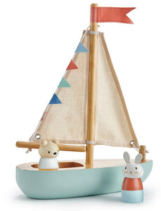 Tender Leaf Toys zeilboot Sailaway 3jr+