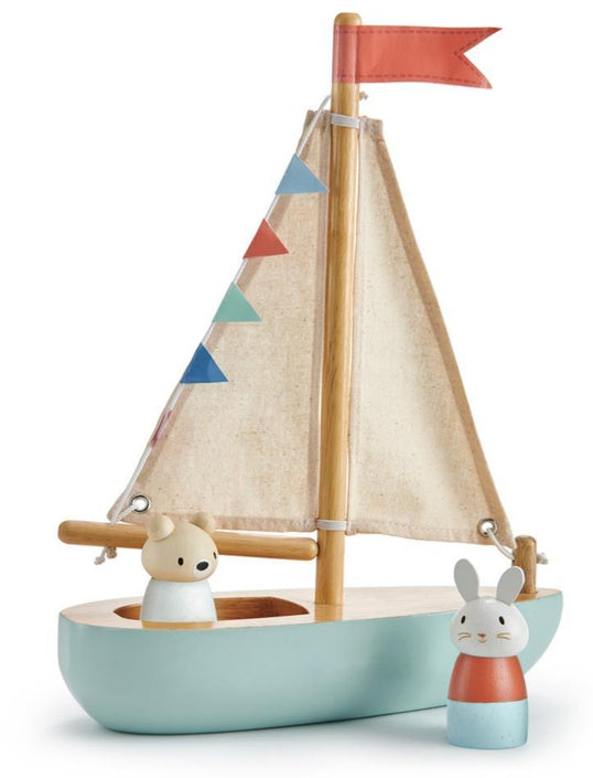 Tender Leaf Toys zeilboot Sailaway 3jr+