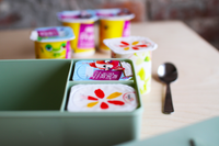 BLAFRE lunchbox flower navy wit