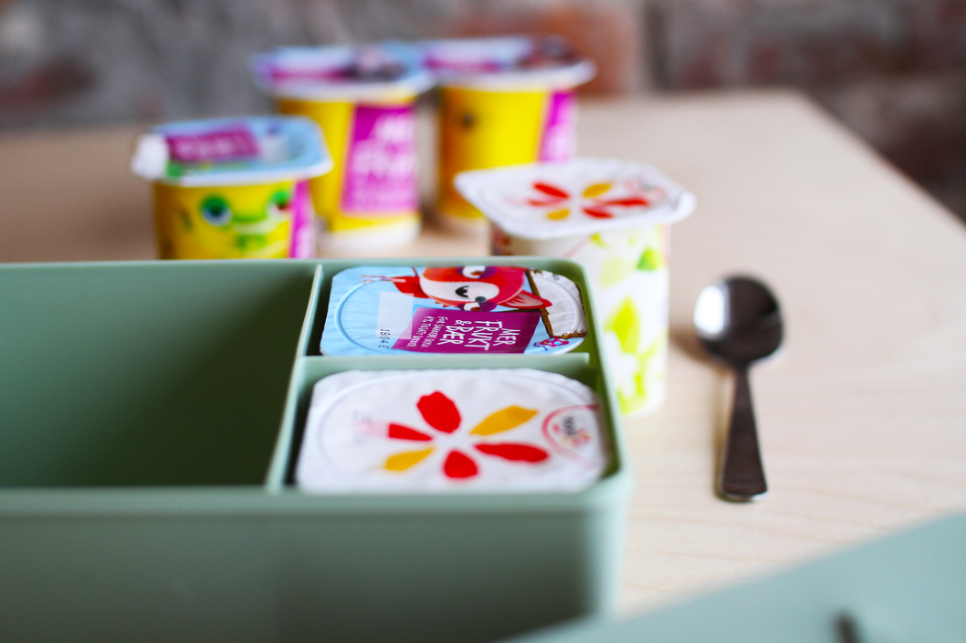 BLAFRE lunchbox flower roze rood