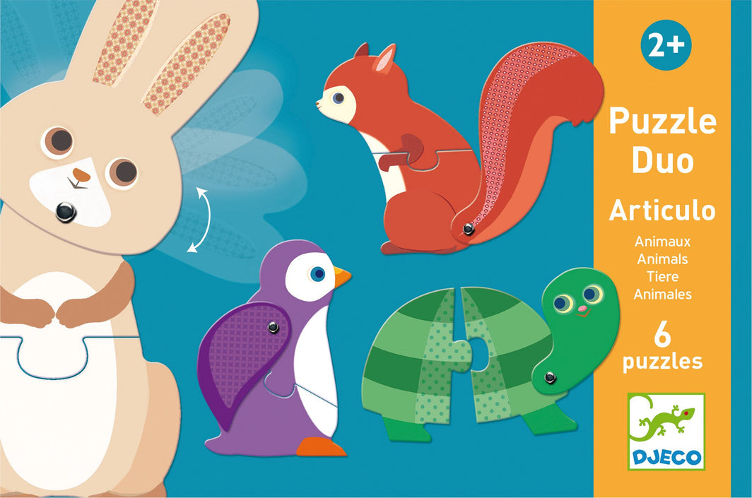 DJECO puzzel duo articulo dieren 2 jr+