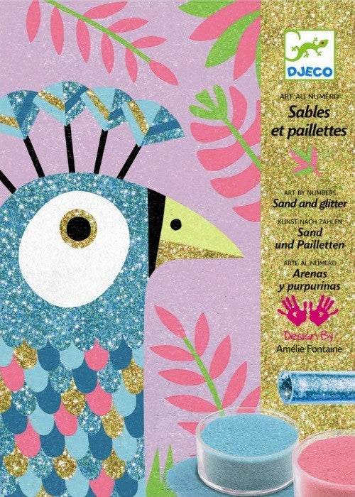 DJECO glitter zand vogels 7 jr+