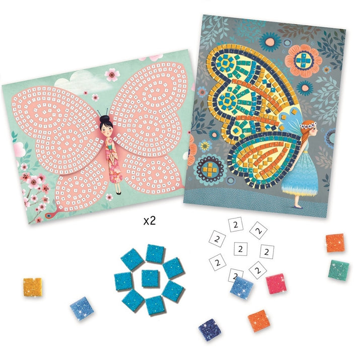 DJECO glitter mozaiek butterflies 4 jr+