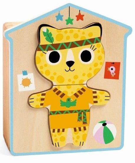 DJECO puzzel Dress up 2 jr + / 18 stks