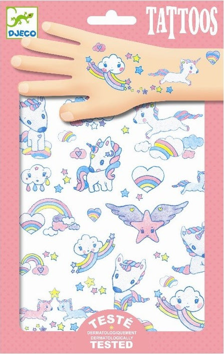 DJECO tattoo's Unicorns