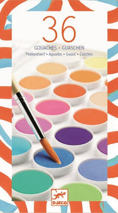 DJECO waterverf paneel 36 kleuren