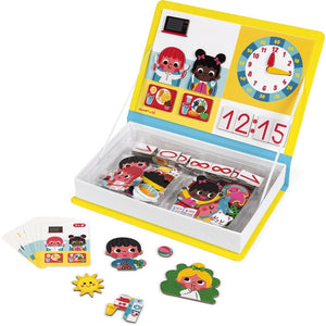 JANOD magneetboek klok kijken 3 jr+