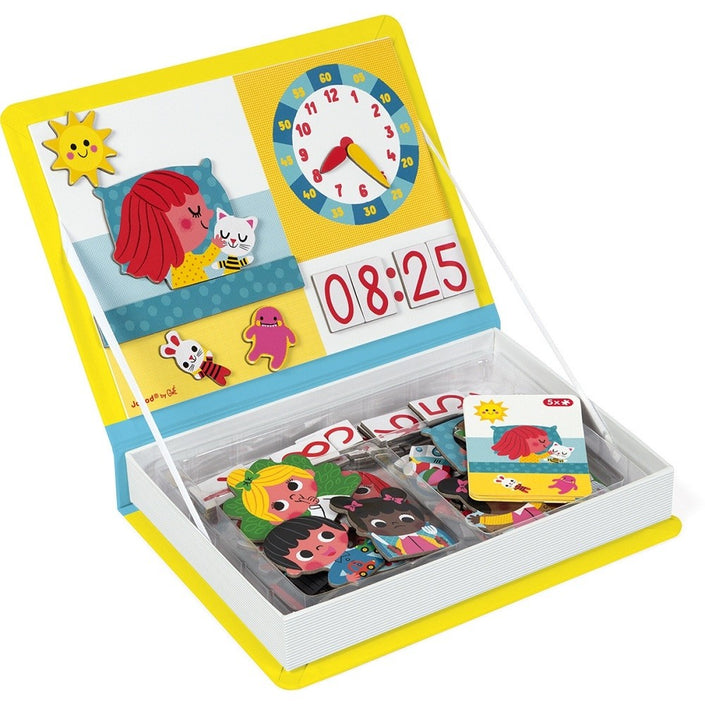 JANOD magneetboek klok kijken 3 jr+