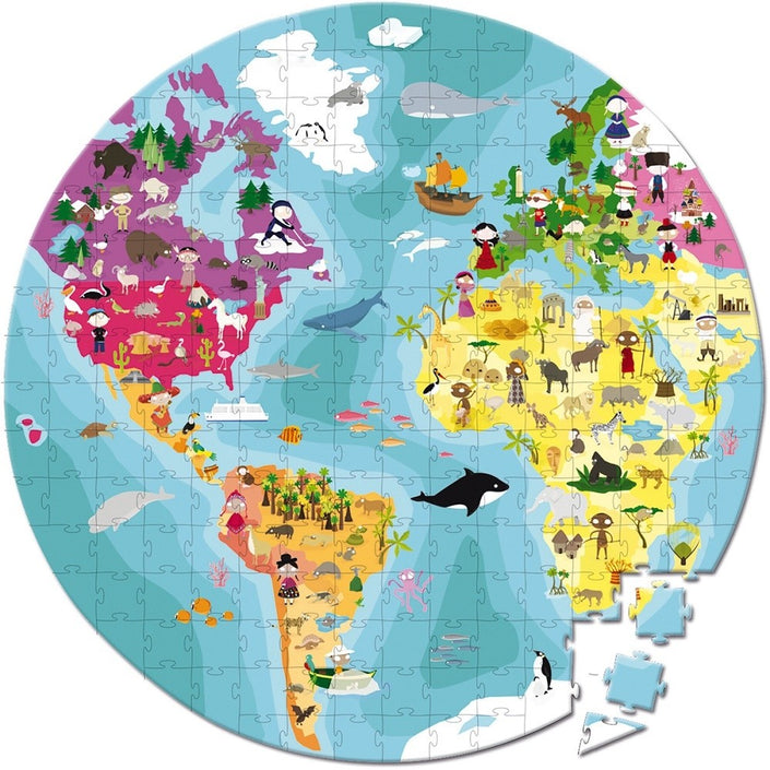 JANOD puzzel Aarde 6 jr/ 208 stks