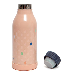 Petit Monkey thermosfles RVS drops peach