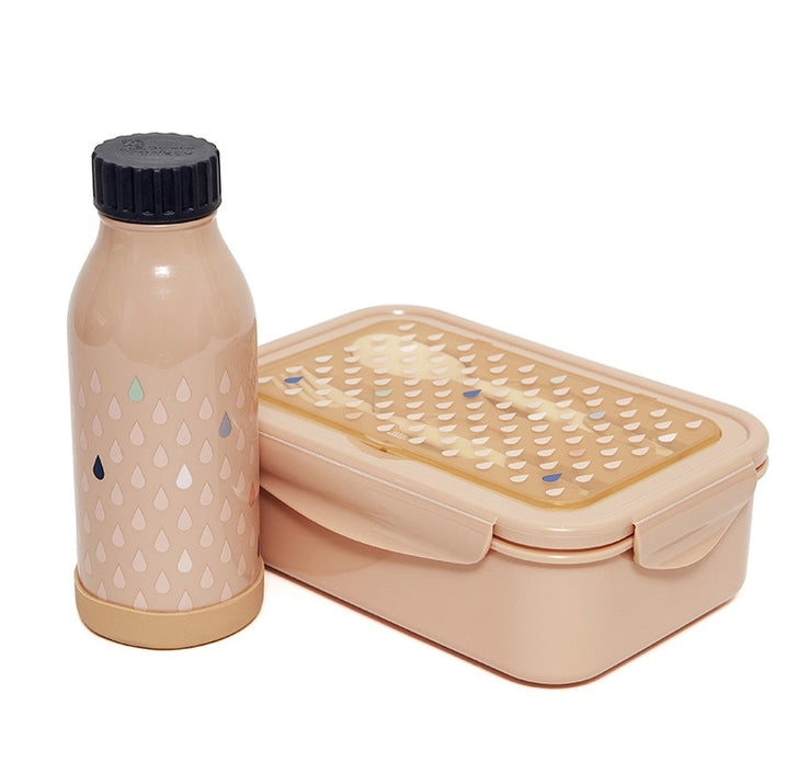 Petit Monkey thermosfles RVS drops peach