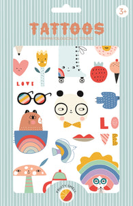 Petit Monkey tattoo's Panda love