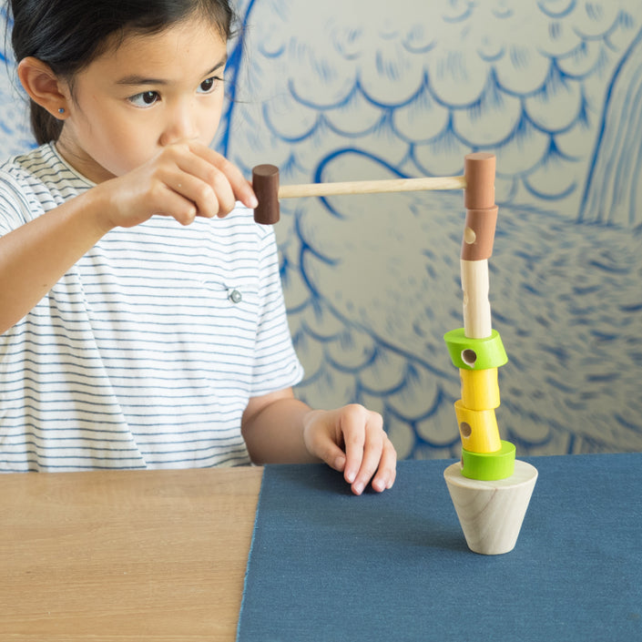 Plan Toys stapel en rijgspel 3 jr+