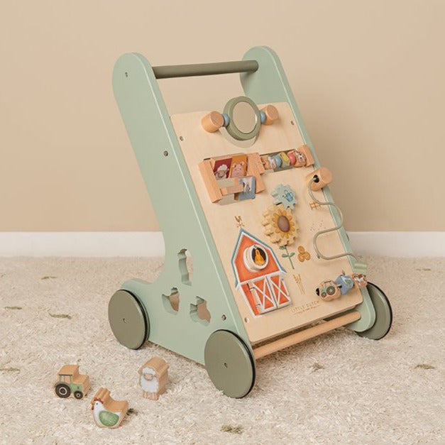 Little Dutch activiteiten loopwagen Little Farm 1 jr+ LD7132b