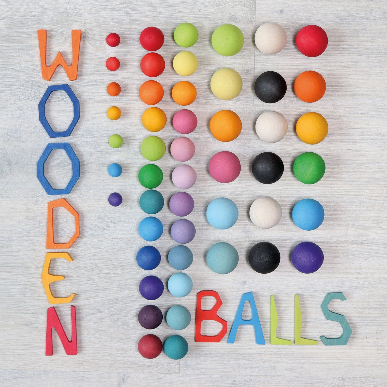 GRIMMS ballen regenboog pastel small 3 jr+