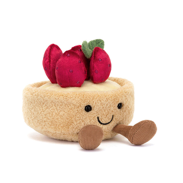 Jellycat knuffel Amuseables Fleurette Tarte Aux Fraises  A6TAF