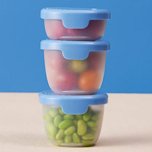 B.box 3 siliconen snackbakjes ocean