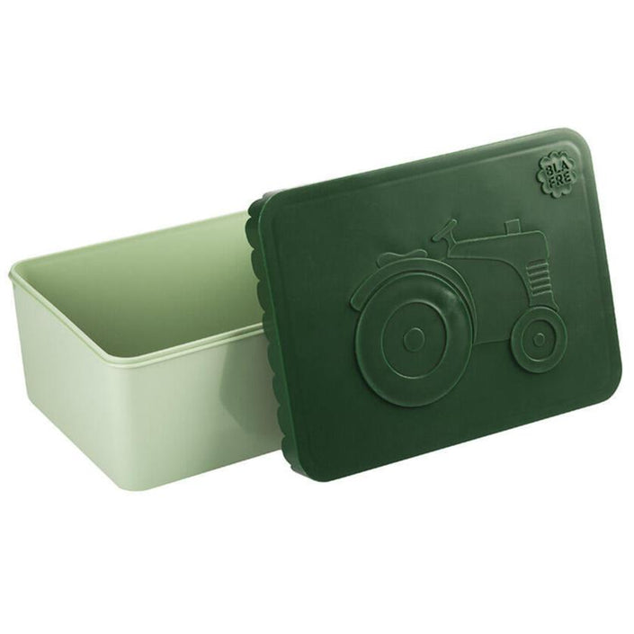 BLAFRE lunchbox S traktor donkergroen mint
