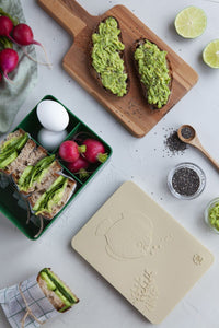 BLAFRE lunchbox sea life off white green