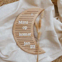 Babyzus letterbord maan + letters