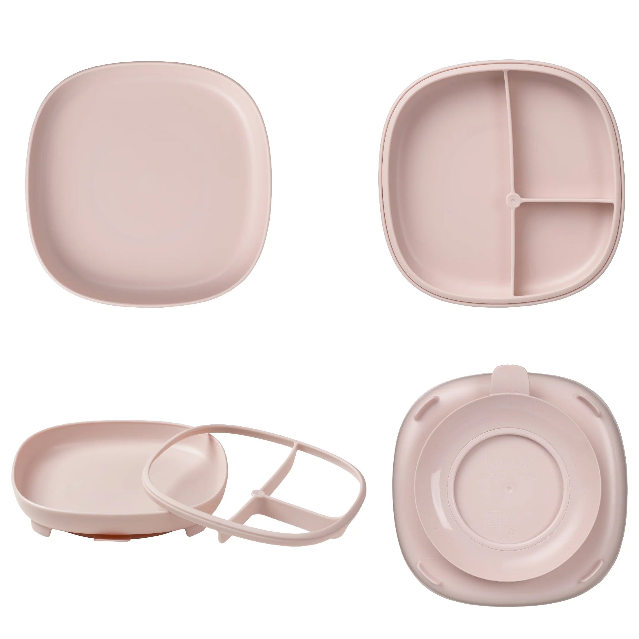 B box bord met zuignap 2 in 1 blush