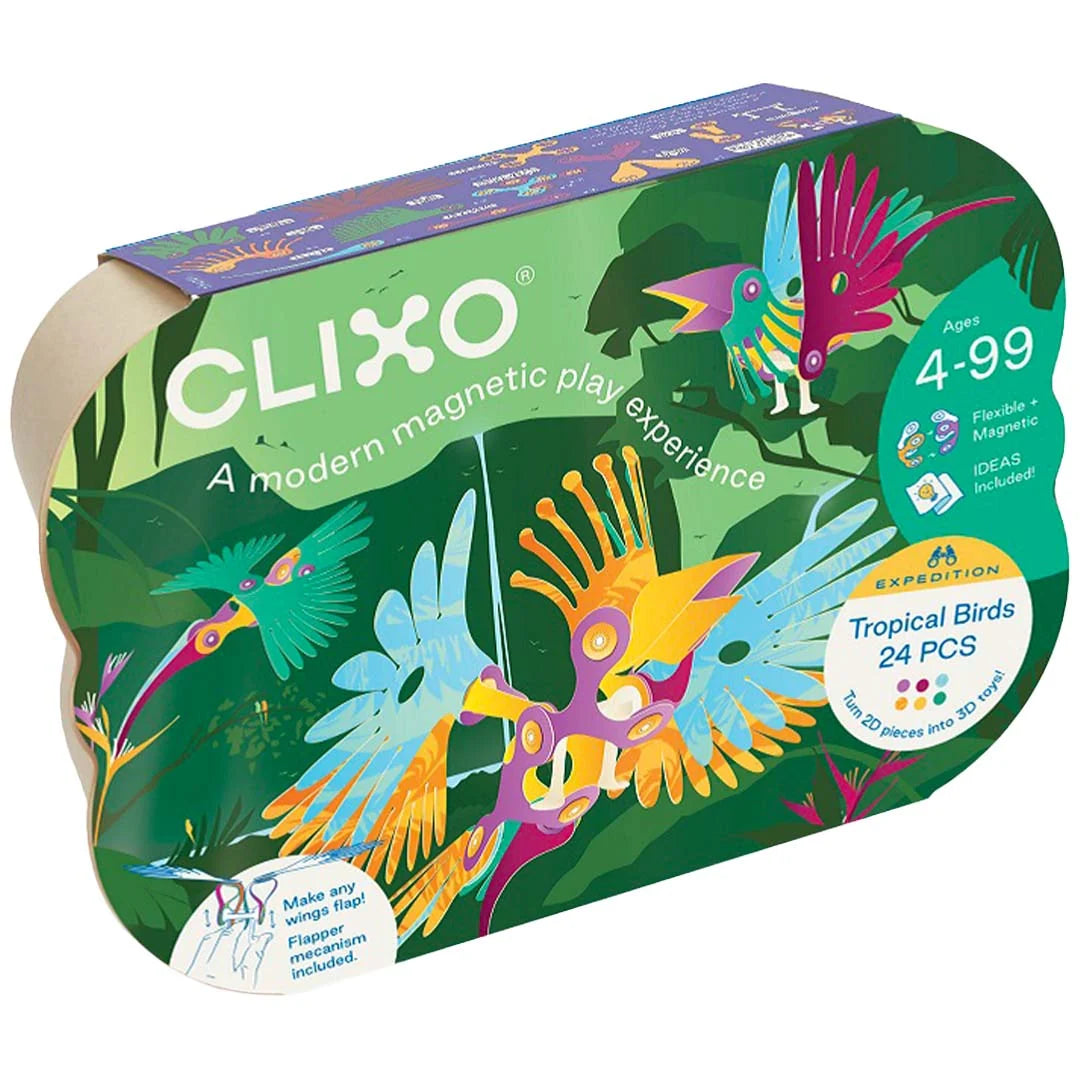 CLIXO tropical birds 24 pcs 4 jr+ kopen