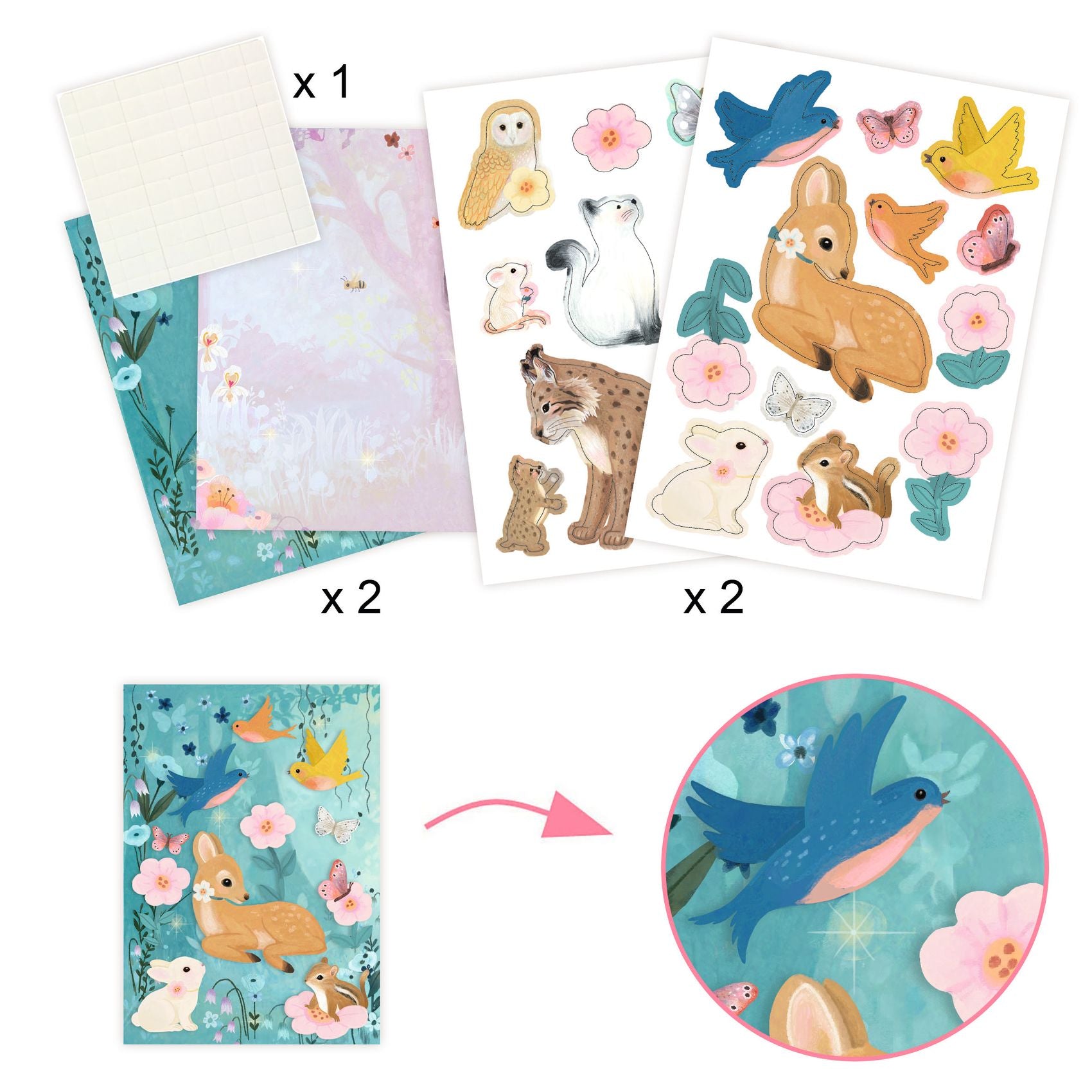 DJECO knutselset Fluffy box 6jr+