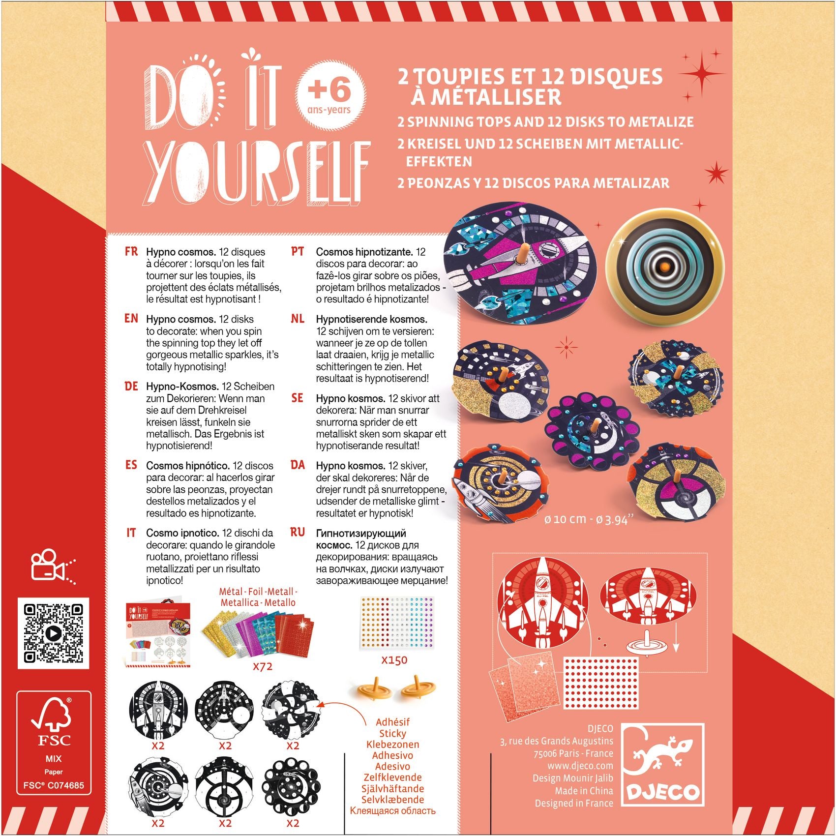 DJECO DIY hypno cosmos tollen maken 6 jr+