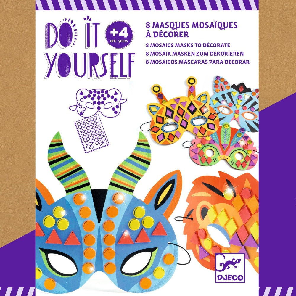 DJECO DIY maskers maken Jungle dieren 4 jr+