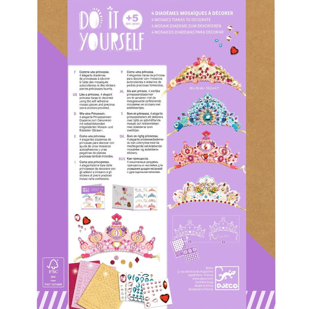 DJECO DIY tiara's maken Prinses 5 jr+
