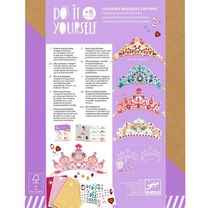 DJECO DIY tiara's maken Prinses 5 jr+