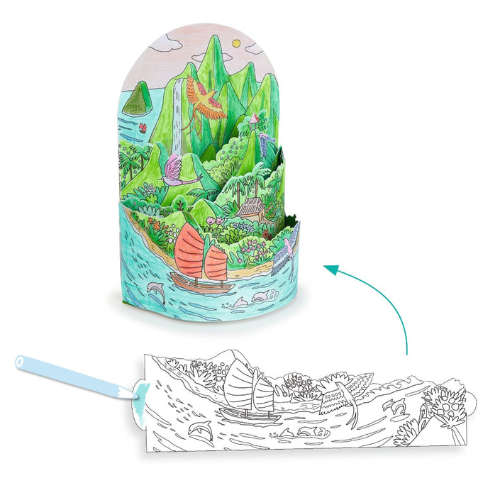 DJECO 3D kleuren On top of my island 8 jr+3